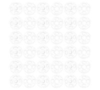 PACKOVE Boutons-pression Transparents pour Vêtements, Petit Format 7 Mm, Plastique Solide, Lot de 30 Pièces, Accessoires Couture Anti-espionnage, pour Chemises et Vêtements Bébé