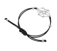 PACKOVE Bracelet Homme Vintage Corde Pendentif Bracelet Cage Tressé Réglable Support Corde Pour Homme