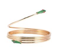 PACKOVE Bracelet Manchette Serpent Doré Ajustable Femme Bijoux Mode Brassard Ouvert Élégant pour Mariage et Soirée