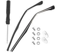 PACKOVE Branches De Lunettes De Rechange Transparentes En Métal Kit De Réparation Légères Et Confortables Accessoires De Lunettes 1 Paire