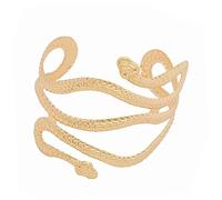 PACKOVE Brassard En Métal Serpentin Punk Pour Femme Style Exagéré Bijoux De Bras Doré Accessoire Alternative Taille Unique Pour Événement Et Quotidien