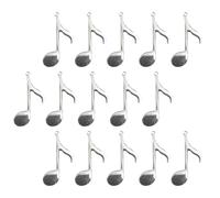 PACKOVE Breloques Note de Musique Accessoires Créatifs Sûrs et Polyvalents en Alliage Argenté Lot de 20 pour Bijoux Faits Maison pour Colliers et Bracelets