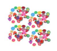 PACKOVE Breloques Pâte Polymère de Fruits Tranches pour Ongles et Scrapbooking Décorations avec Paillettes pour DIY Bijoux et Manucure