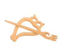 PACKOVE Broche en Bois de Chouette, Épingle à Pull Robuste et Élégante, Ne Déchire Pas Vêtements, pour Anniversaires et Travail