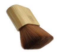 PACKOVE Brosse à Cheveux Nylon Manche Bois Brosse Nettoyage Cheveux Cassés Salon Coiffure Outil Épilation Contour Cou Oreilles