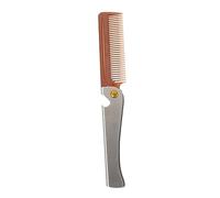 PACKOVE Brosse à Pliante Inoxydable pour Hommes de Toilettage Portable et Élégant Accessoire de Rasage Pratique et Durable