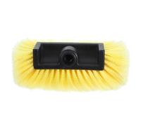 PACKOVE Brosse de Lavage Voiture Portable Jaune avec Tête de Brosse Amovible en Abs et PVC Légère pour Camion Outil de Nettoyage Polyvalent pour Entretien Auto et Extérieur