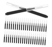 PACKOVE Brosses Interdentaire Noires 50 Pcs Nettoyeur Interproximal En Nylon Acier Inoxydable Hygiène Bucco-dentaire Maison Bureau Voyage Soins Des Gencives