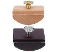 PACKOVE Buvard à Bascule en Bois 2 Pcs Outil Absorbant Encre pour Stylo-plume Séchage Rapide Papier Absorbant Marron pour École Bureau Fournitures Scolaires