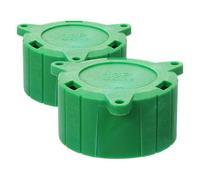 PACKOVE Cache-prises pour Prise Remorque 13 Broches, Lot de 2, Plastique Robuste, Couleur Verte, Protection Anti-poussière Étanche pour Camping-car, Utilitaire et Caravane, Accessoire