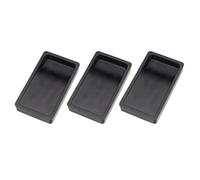 PACKOVE Calligraphie Plaque à Encre Double Face 5 Pouces Lot de 3 pour Étudiants Accessoire Portable Léger Noir