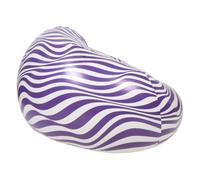 PACKOVE Canapé Gonflable Fauteuil Relax en PVC Pourpre, Pliable, Sphérique, pour Adultes, pour Loisirs et Jardin, Style Rayé, Support Confortable