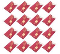 PACKOVE Cartes D'invitation de Mariage Chinoises 20 Pcs avec Dorure Traditionnelle, Enveloppes Rouges Assorties, Format Manuscrit, Ensemble D'invitations Vierges pour Fiançailles, Fête