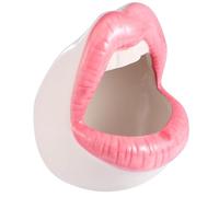 PACKOVE Cendrier en Céramique Pratique Odeur à Grosse Bouche Créatif Rose Porte-cendrier Décoration Élégante pour Bureau ou Maison