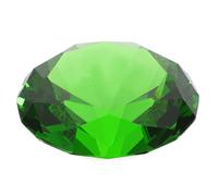 PACKOVE Centre de Table en Verre Diamant Vert pour Décoration Mariage et Fêtes, Ornement Polyvalent Qui Reflète la Lumière Design Réaliste et Élégant