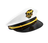 PACKOVE Chapeau De Marin Pour Hommes Style Capitaine Pirate Accessoire Nautique Chapeau De Yacht Pour Bateau Et Croisière