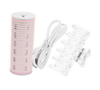 PACKOVE Chargeur Usb Boucleur De Frange Automatique Chauffant à Cheveux Portable Léger Pour Ondulations Sans Dommages Outil De Coiffure Pour Femmes Rose