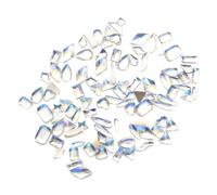 PACKOVE Charms Accessoires Nail Art en Verre Noir de Manucure 100pcs Plusieurs styles pour Décoration D'ongles et Cartes D'invitation pour Usage Professionnel Domicile Plusieurs styles