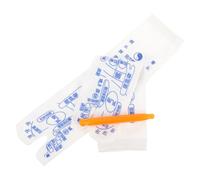 PACKOVE Chaussettes de Massage en Coton Confortables pour Réflexologie Bâton de Massage Point D'acupuncture, Chaussettes Chaudes pour Porter Quotidien, Couleur Bleu