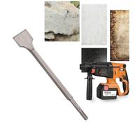 PACKOVE Ciseau Hexagonal en Acier 2 Pièces pour Burin Marteau Électrique, Spécial de Surface, Adapté Mur en Brique et Pierre