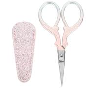 PACKOVE Ciseaux à Broder Petits Dégradé Rose Pailleté, Ciseaux de Couture Ergonomiques avec Protection, Outils Précis pour Bricolage et Loisirs Créatifs, Usage Maison et Étudiants