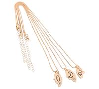 PACKOVE Collier de Zinc Remise Alliage de Diplôme Délicat de Or Pendentifs Étoile, Lune et Nuage, Cadeau de Diplôme pour Fille, Port Quotidien Soirée