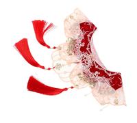 PACKOVE Collier Faux Brodé avec Franges Élégant Épaulière Détachable pour Hanfu Accessoire Vintage pour Robes Chinoises et Événements Spéciaux