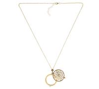 PACKOVE Collier Pendentif Loupe Vintage Avec Design Floral Accessoire Élégant Et Pour Et Lectures