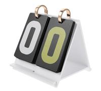 PACKOVE Compteur de Score Portable Mini en Acrylique Blanc, Tableau D'affichage Polyvalent pour Football, Basketball, Jeux de Cartes, Tableau de Score Compact pour Compétitions et Loisirs