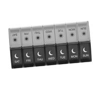 PACKOVE Conteneur Portable Hebdomadaire 14 Compartiments en PP Étui Médecins Étanche Organiseur de Pratique pour Voyage et Usage pour Seniors et Adultes