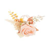 PACKOVE Corsage de Poignet et Boutonnière Vintage pour Mariage Ensemble Floral pour Cérémonie Fête et Anniversaire Accessoires Élégants pour Demoiselles et