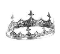 PACKOVE Couronne De Cheveux De Fête Couronne De Prince Couronne Pour Hommes Adultes Couronnes D'Anniversaire Couronne Rétro Médiévale Couronne Médiévale Couronne En Diadèmes