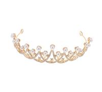 PACKOVE Couronne de mariage de la princesse casque Headswear de mariage Accessoires de cheveux en cristal diadème princesse Golden