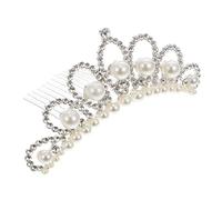 PACKOVE Couronne de Mariage pour Demoiselle Honneur Tiare avec Perles Coiffe de Mariée Élégante