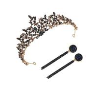 PACKOVE Couronne de Mariée Style Baroque Vintage Coiffes de Mariage Élégantes pour Fêtes et Photos