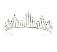 PACKOVE Couronne De Strass De Mariée Royal Pour Faire La Fête Diadème De Couronne De Filles Diadèmes Tiare De Filles Fille De La Couronne Être Mariées Célibataire Petit Moi Alliage De Zinc