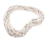 PACKOVE Couronne en Rotin Naturel de Cœur pour Décoration Camping et Remise de Diplôme, Cadre Artisanal sans Éclats pour Salon et Bureau