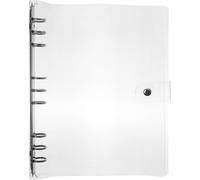 PACKOVE Couverture de Classeur B5 Transparente à 9 Trous en Plastique, Étui Léger et Résistant pour Feuilles Mobiles, Protection Pratique pour Cahier Scolaire et Fournitures de Bureau, 1