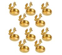 PACKOVE Couvre-Boutons pour Toutes Occasions et Amélioration de Garde-Robe en Cuivre Or 15pcs, Fixation Sécurisée de Chemise et Application pour Vêtements et Blouses