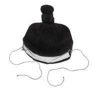 PACKOVE couvre-chef de perruque de style antique perruque hanfu pour hommes postiche de costume traditionnel chignon ancien Pointe à cheveux de cosplay chignon perruque fibre chimique Noir