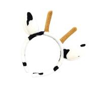 PACKOVE Cow Ear Antlers Headband Lightweight Funny Party Supplies For Cosplay Hair Hoops Accessory