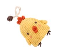 PACKOVE Crochet Keychain Cartoon Bag Accessory Handmade Knitted Key Holder Pendant Cute Yarn Keycase For Backpack Handbag Car Charm