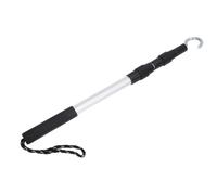 PACKOVE Crochet robuste pour tirer, crochet de traction en métal, système d'escalier de grenier, tige télescopique extensible en alliage d'aluminium, noir, pour échelle de grenier en