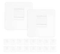 PACKOVE Crochets Adhésifs Faciles à Utiliser et Solide Lot de 20 en Plastique pour Suspendre Serviettes et Accessoires Perçage pour Salle de Bain