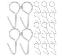 PACKOVE Crochets de Fixation en Acier Argenté 28mm pour Housses de Siège Auto, Lot de 200 Pièces, Installation Facile pour Camping-Car et Véhicule