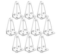 PACKOVE Crochets Transparents Fixation Murale 10 Pièces pour Maintien Sécurisé des Stores à Lamelles, Accessoires Polyvalents pour Stores Vénitiens en Pom pour Maison Cuisine