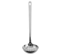 PACKOVE Cuillère à Trous en Acier Inoxydable 304, Louche Grosse Taille 7 Cm, Ustensile Cuisine Réutilisable pour Usage Domestique et Professionnel, Passoire à Soupe Perforée Maison