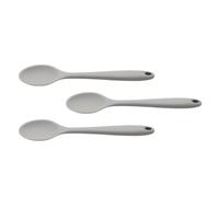 PACKOVE Cuillères en Silicone Poignées Confortables Cuisine Lot de 3 Résistantes Haute Température Cuillères à Salade Mélanger Antiadhésives, Usage Quotidien