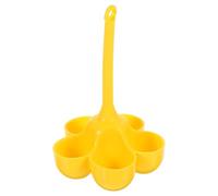 PACKOVE Cuiseur à Œufs en Silicone Résistant Chaleur Protection Thermique, Moule Jaune pour Cuisson Vapeur Four et Micro-ondes, Coquetiers Pratiques pour Œufs Durs