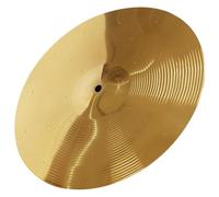 PACKOVE Cymbale pour Améliorer les Compétences Tambour en Alliage de Laiton Or pour Batterie Splash Accessoire de Percussion Solide et Stable